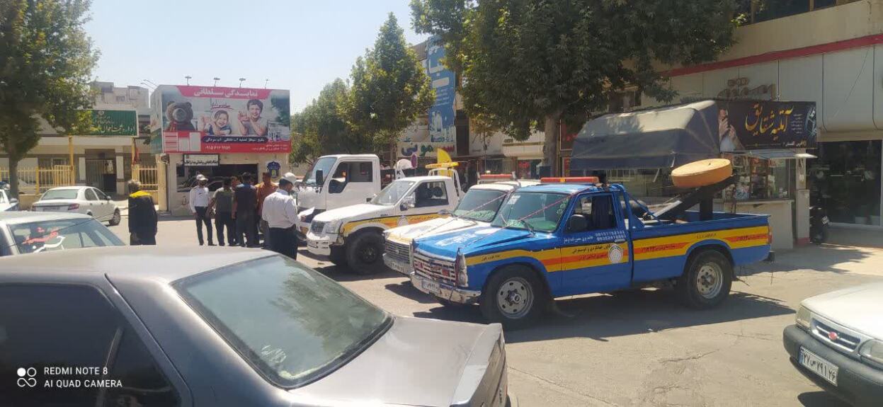 بازدید پلیس راهور از خودروهای امدادی کانون جهانگردی خراسان شمالی