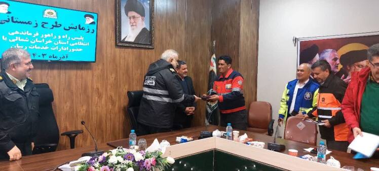 تقدیر سردار فرماندهی نیروی انتظامی استان خراسان شمالی از کانون جهانگردی و اتومبیلرانی
